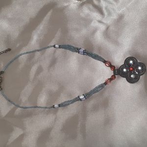 Vintage bohemian necklace .